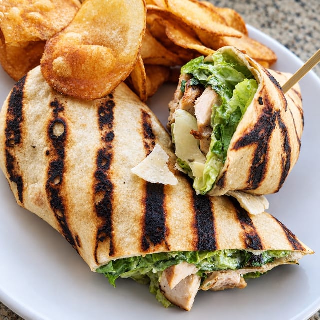 Chicken Caesar Wrap.