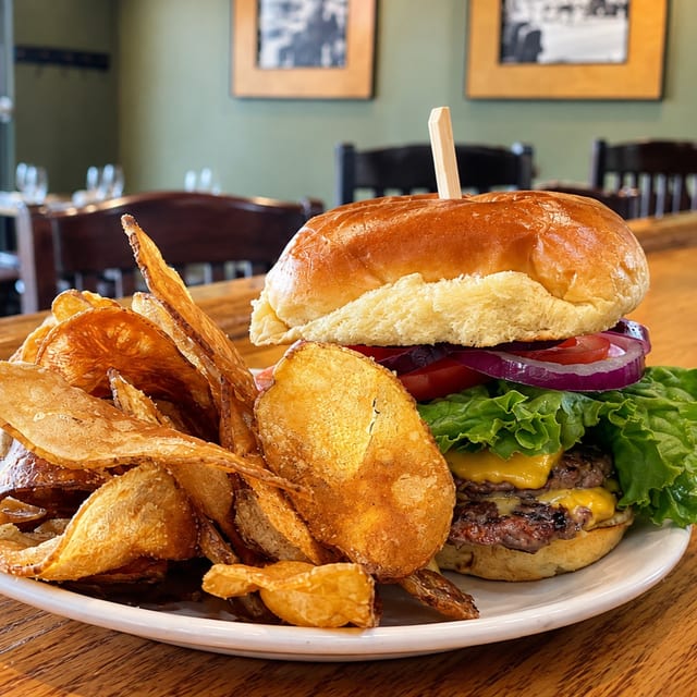 Classic Cheese Smash Burger.